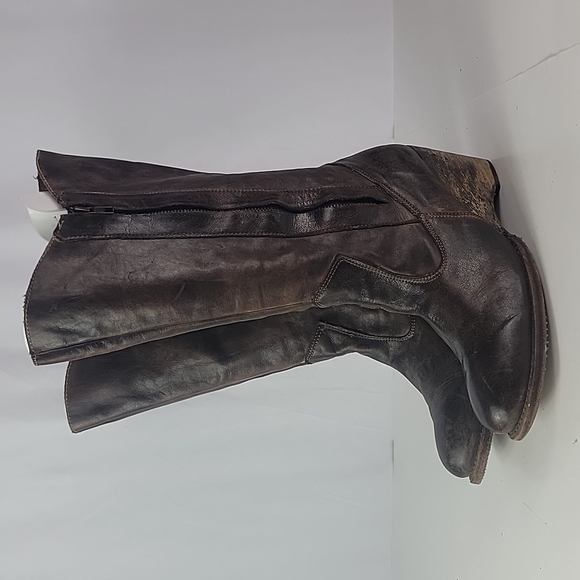 Bed Stu Shoes - Bed Stu Brown Leather Zip Up Women’s Boots